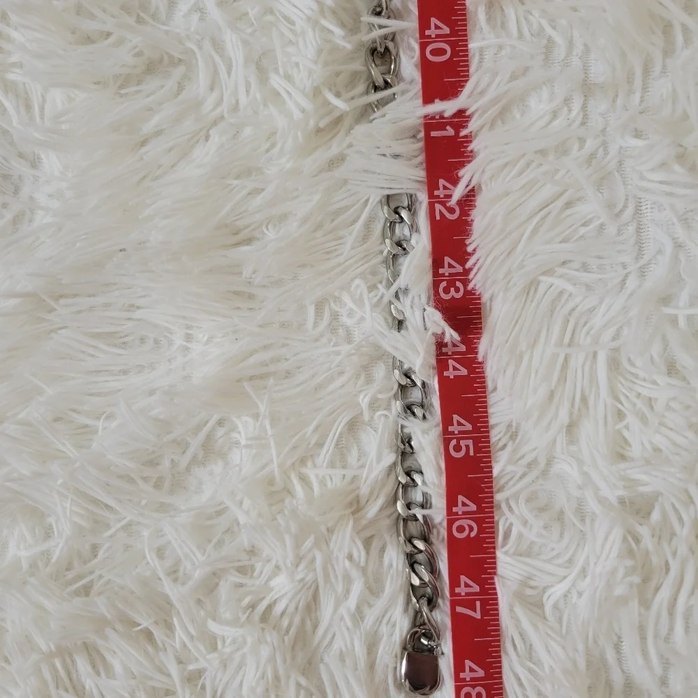 Women's Micheal Kors Logo Metal Chain Belt Y2k
